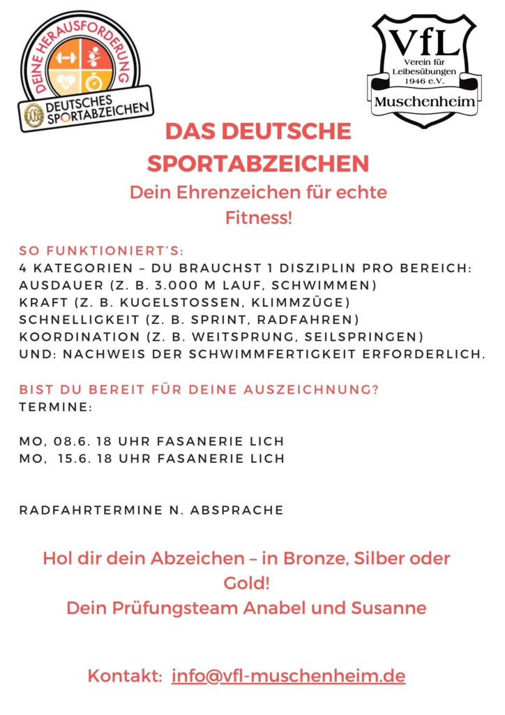 Sportabzeichen Flyer 2026