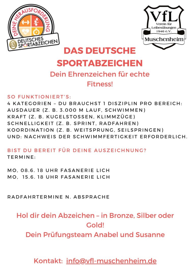 Sportabzeichen Flyer 2026